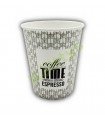 Vaso de cartón 8oz estilo "Coffee time" (280CC)