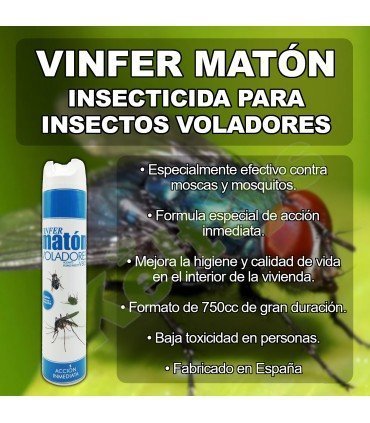 VINFER MATÓN V805 Insecticida para insectos voladores de acción rápida (750ml)