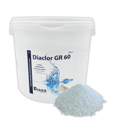 DIACLOR GR 60 Cloro granulado de disolución rápida para piscinas (5KG)