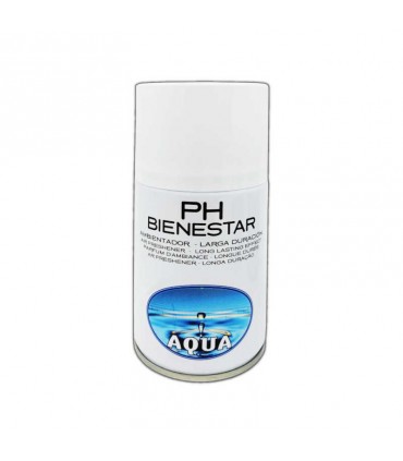 Ambientador Aqua PH Bienestar, elimina el mal olor de tabaco y mascotas. 250ml