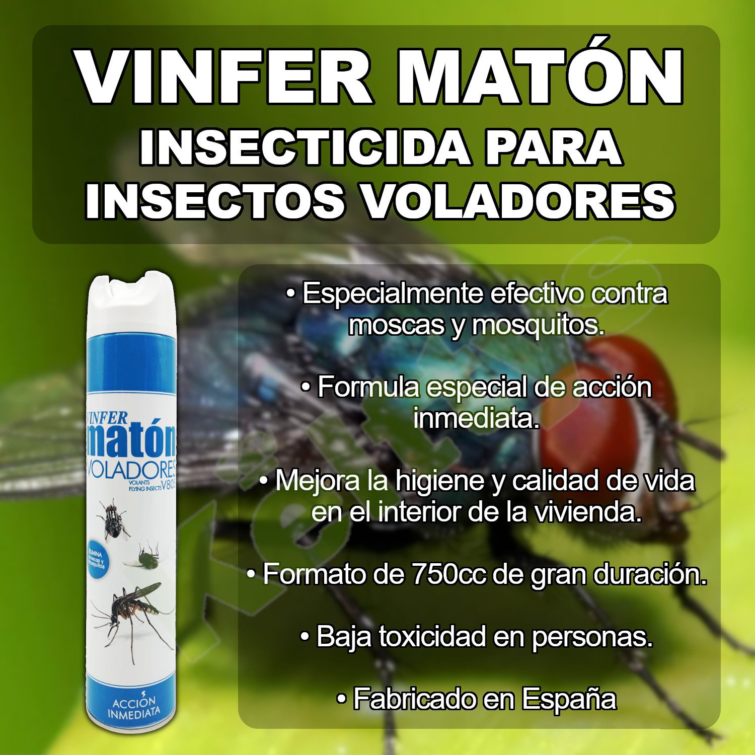 Insecticida Vinfer Matón insectos voladores